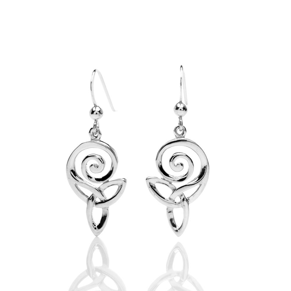 Spiral Trinity Earrings